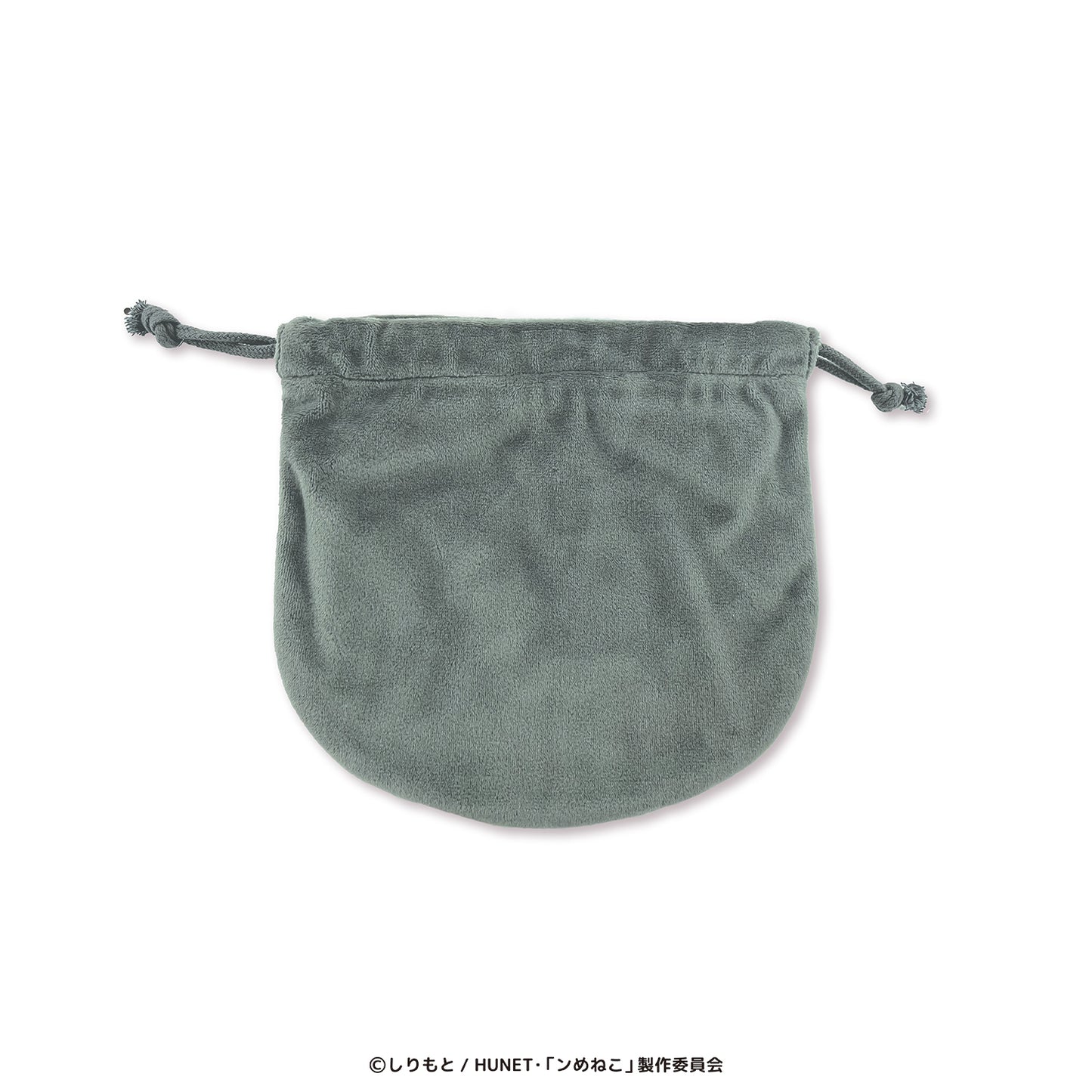 ンめねこ ぬいぐるみ巾着(うすくろ)