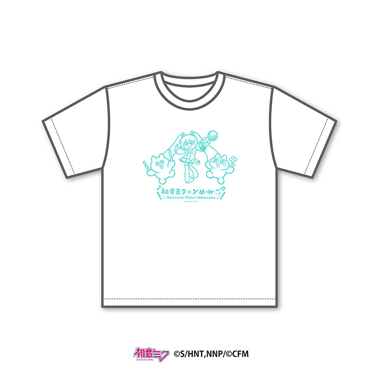 初音ミク×ンめねこ Tシャツ