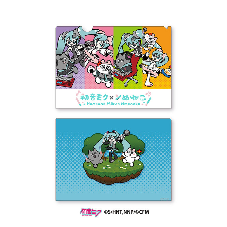 初音ミク×ンめねこ クリアファイル2種セット