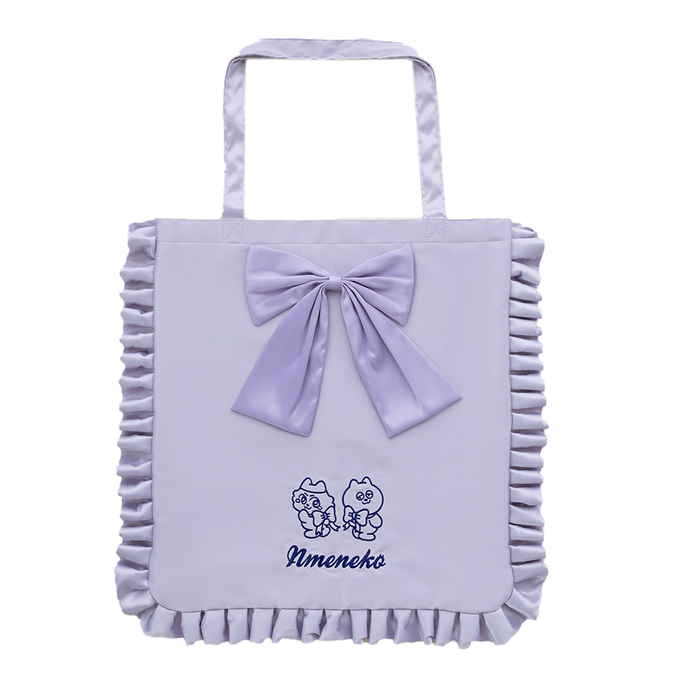 ンめねこビッグリボン トートバッグ