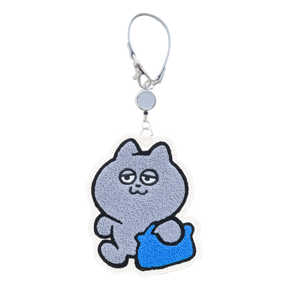 サガラ刺繡パスケース（うすくろ）