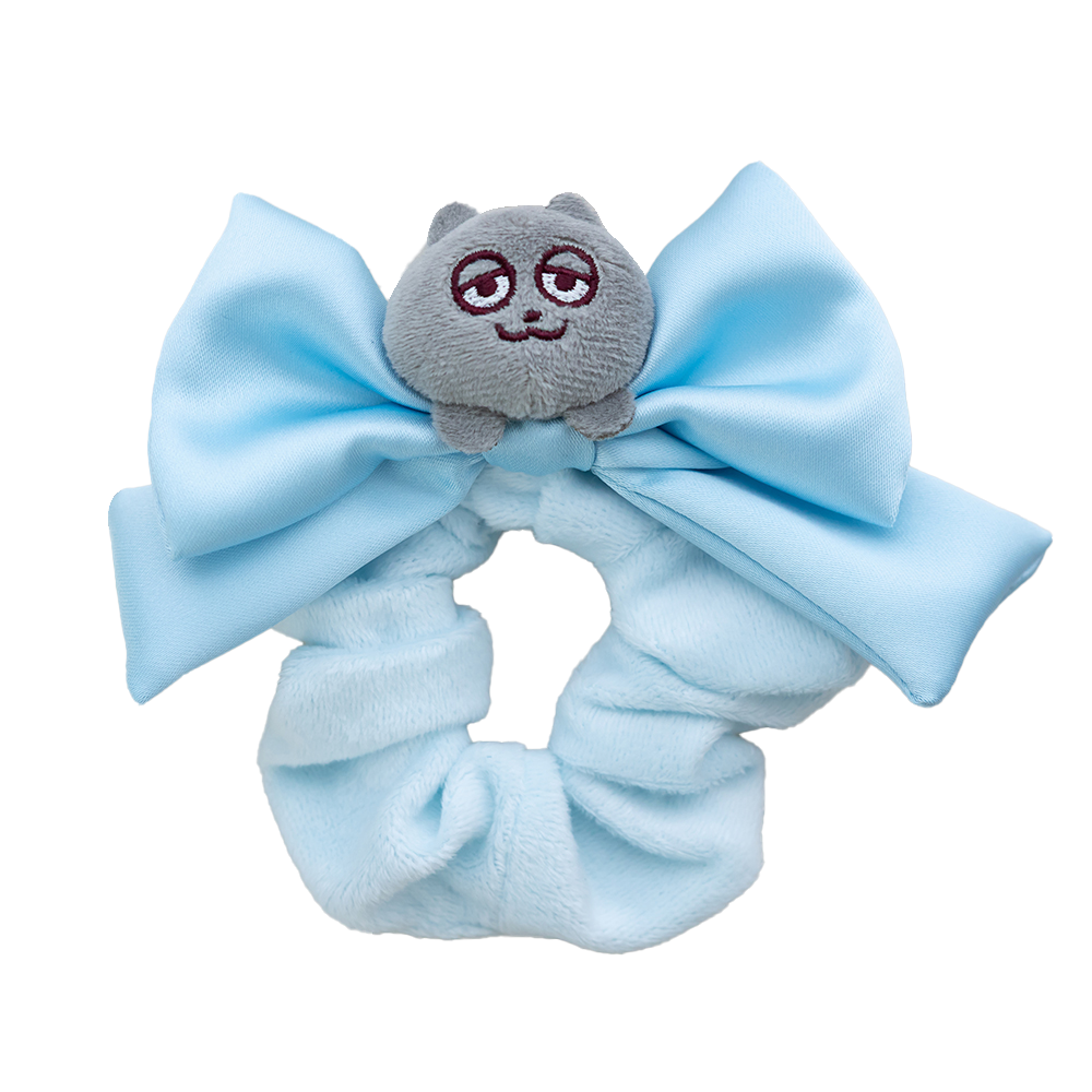 うすくろビッグリボン シュシュ