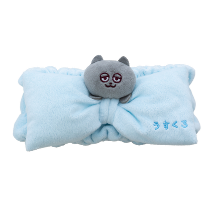 うすくろビッグリボン ヘアバンド