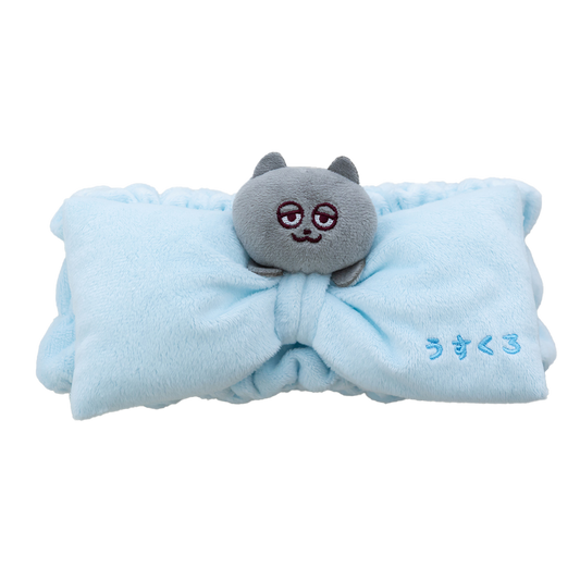 うすくろビッグリボン ヘアバンド