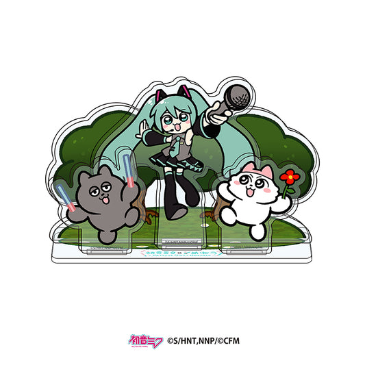 初音ミク×ンめねこ　ジオラマ風アクリルスタンド（KV）