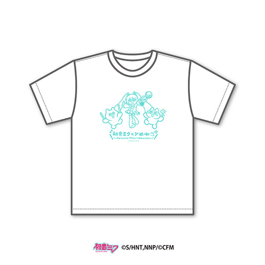 初音ミク×ンめねこ　Tシャツ