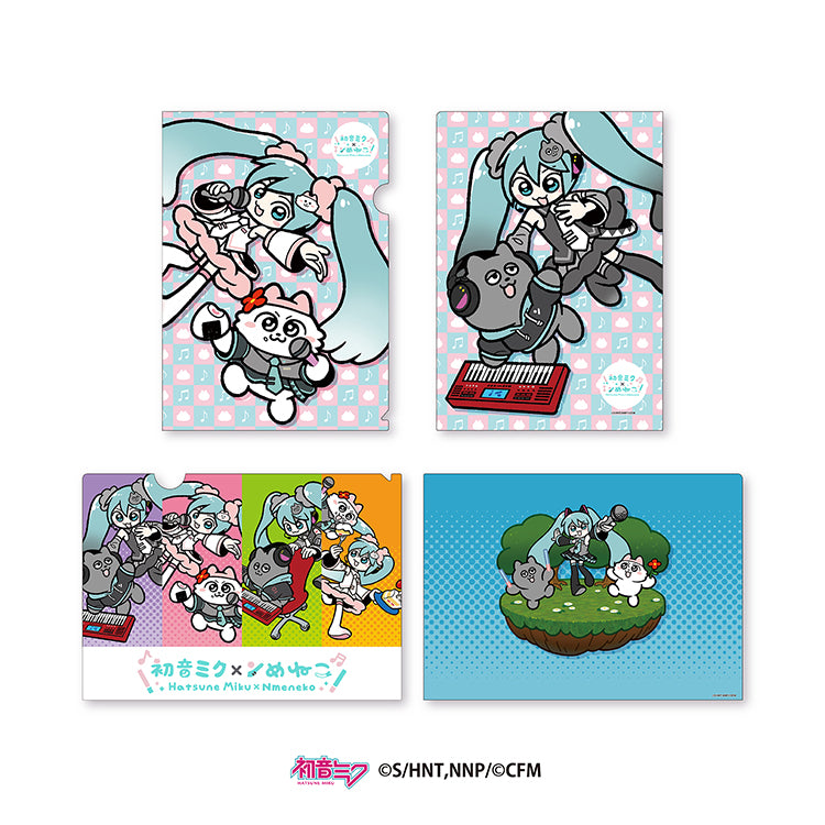 初音ミク×ンめねこ　クリアファイル2種セット