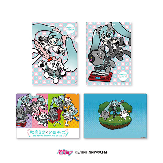 初音ミク×ンめねこ　クリアファイル2種セット