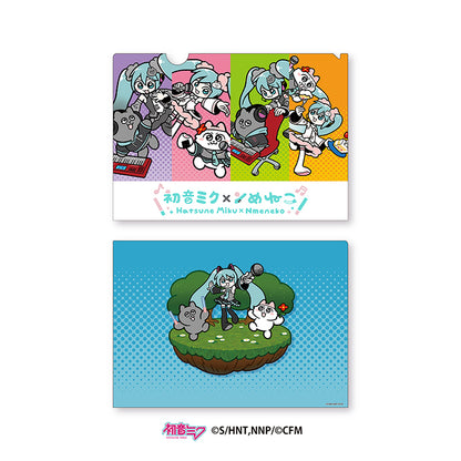 初音ミク×ンめねこ　クリアファイル2種セット