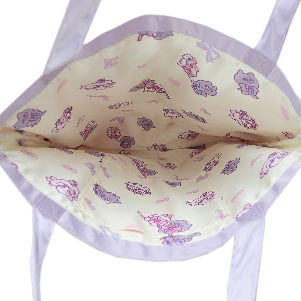 ンめねこビッグリボン トートバッグ