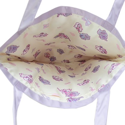 ンめねこビッグリボン トートバッグ