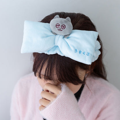 うすくろビッグリボン ヘアバンド