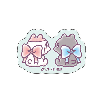 ンめねこビッグリボン ステッカー５枚セット