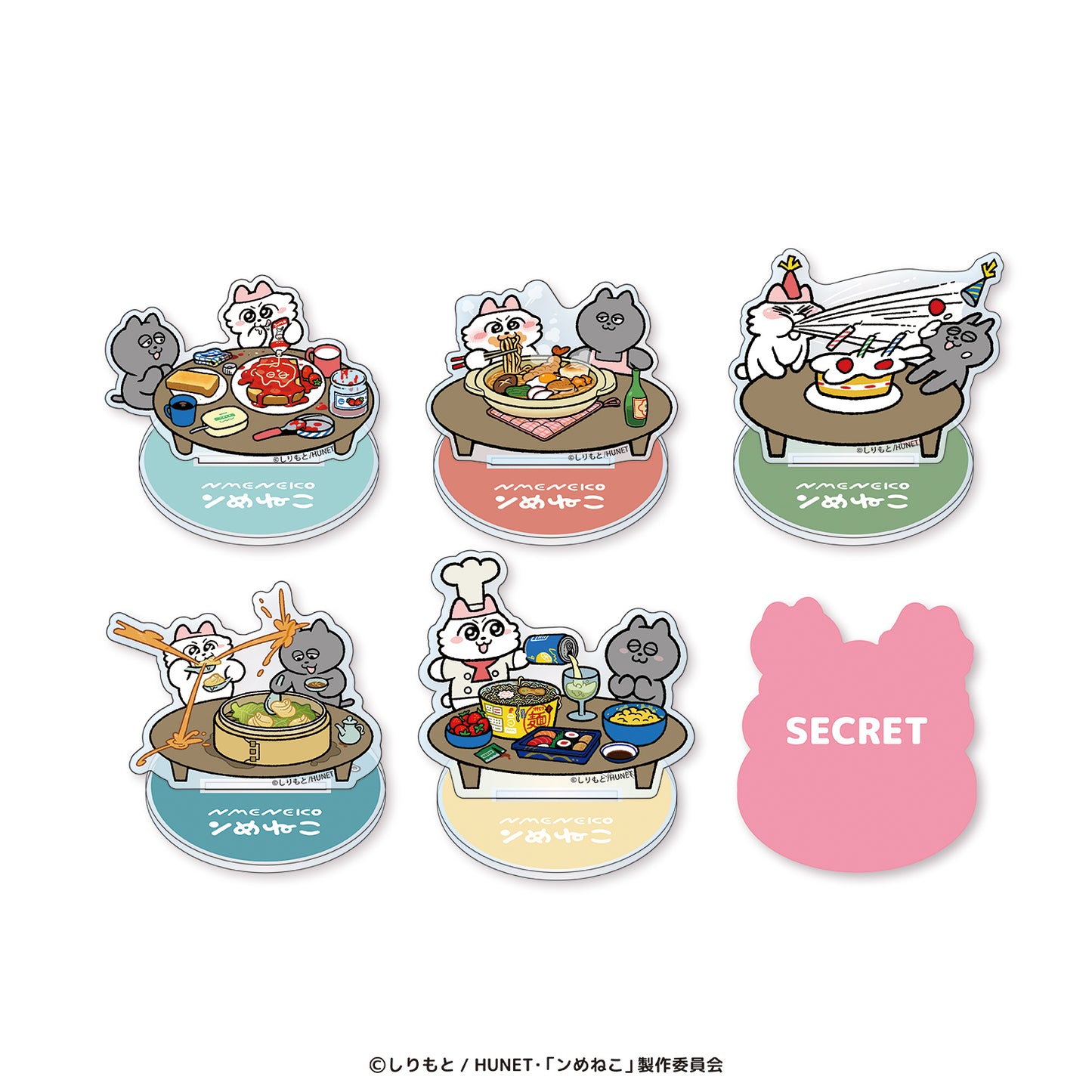 ンめねこ　トレーディングアクスタ（ちゃぶ台シリーズ）全６種